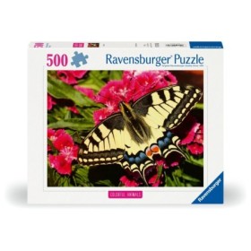 Puzzle animale colorate fluture 500 piese